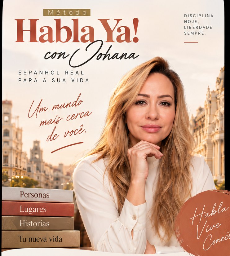Método Habla Ya! con Johana. Espanhol real para a sua vida.